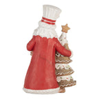Kerstdecoratie Beeld Kerstman 15x11x25 cm Bruin Kunststof
