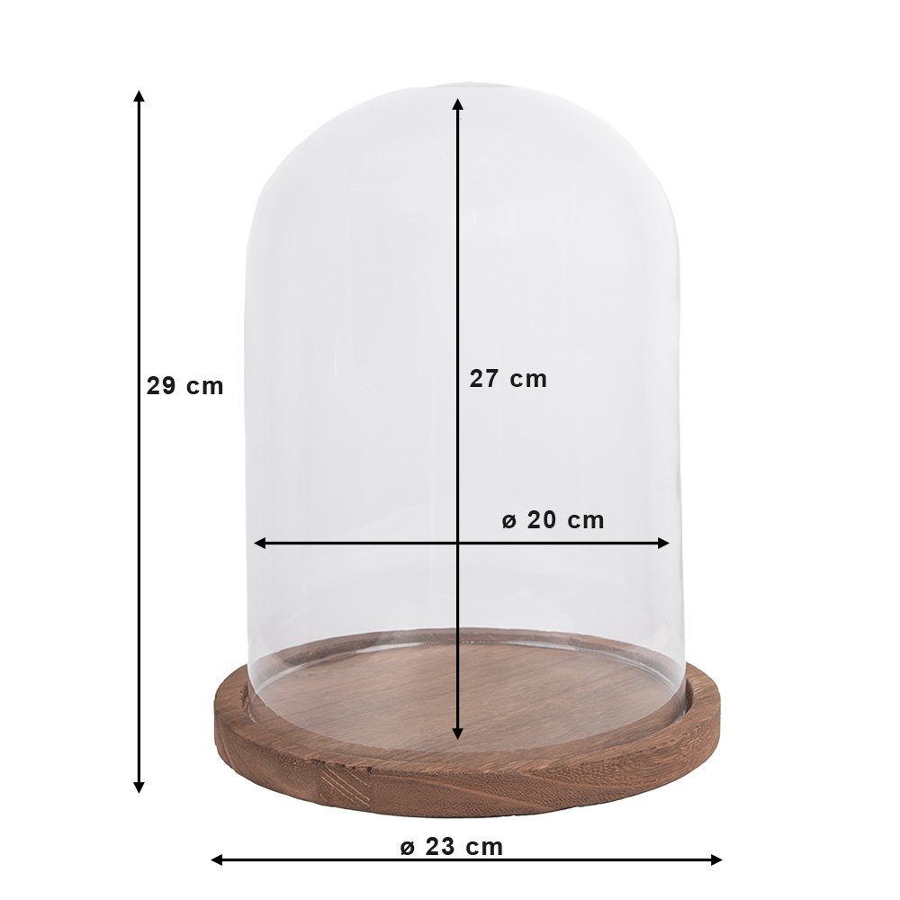 Stolp Ø 23x29 cm Glas Glazen Stolp