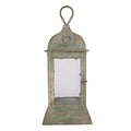 Lantaarn 20x20x49 cm Groen Metaal