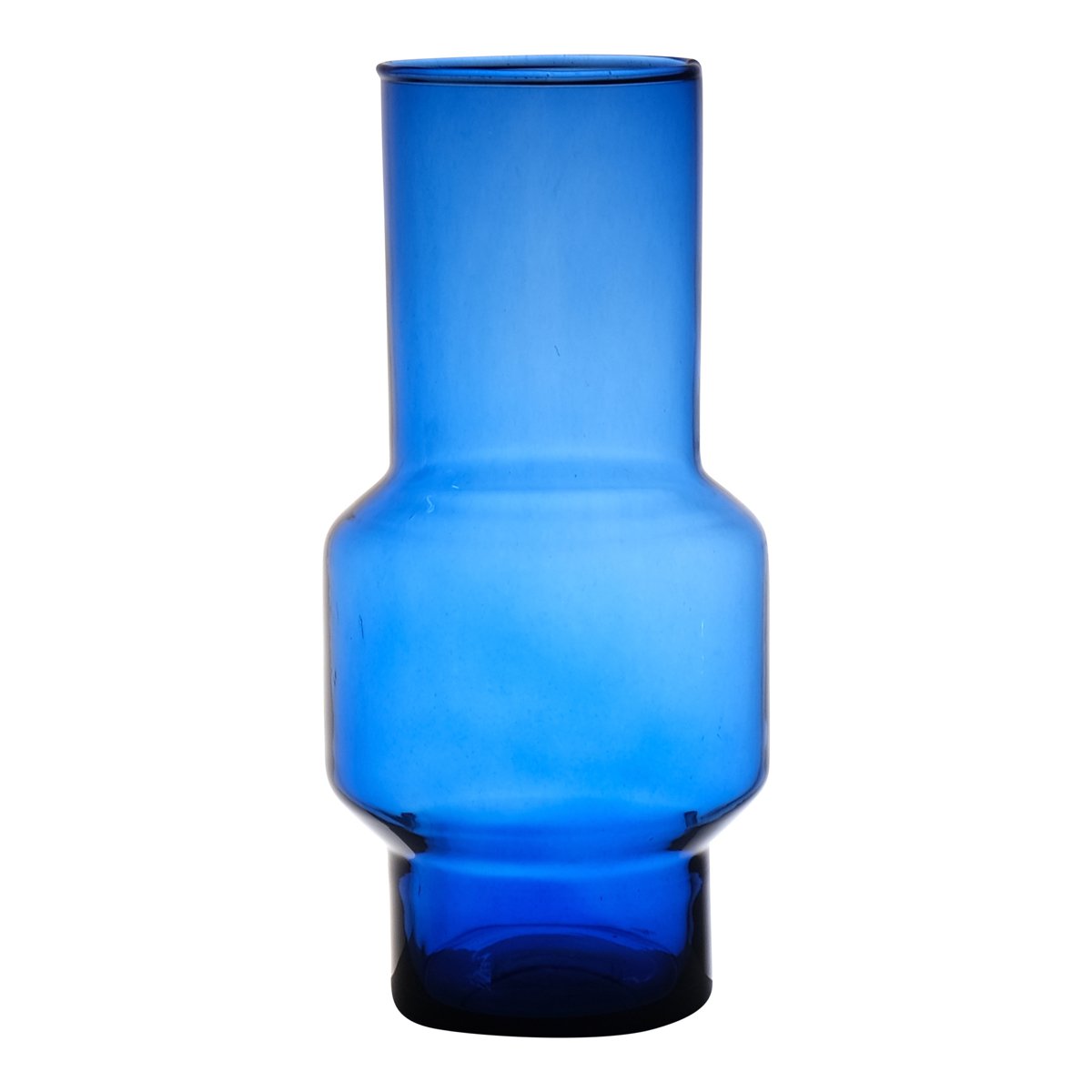 Pablo mondgeblazen Recycled Vaas blauw h30 d14