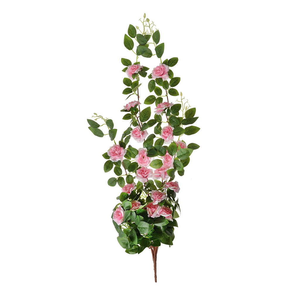 Kunstbloem 87 cm Roze Groen Kunststof