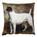 Kussenhoes 45x45 cm Bruin Wit Polyester Hond Sierkussenhoes