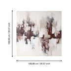 Schilderij Sukumo Wit 100x100 cm