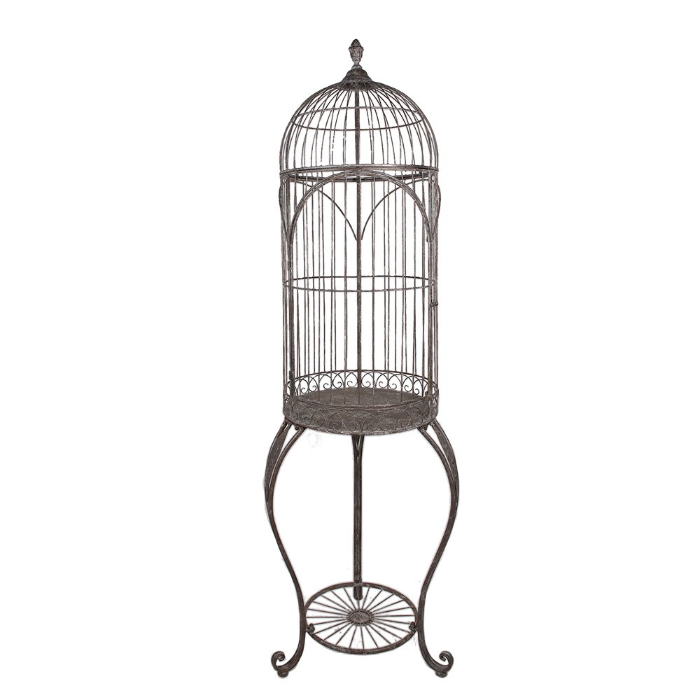 Vogelkooi Decoratie Ø 52x187 cm Bruin Metaal