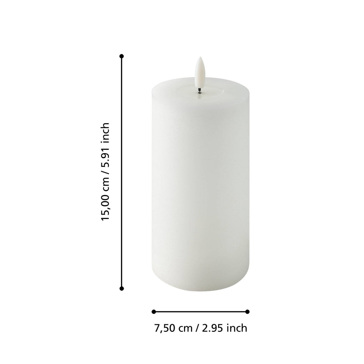 Leidde Kaars Leskino met 15x8cm