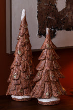 J-Line decoratie Boom Namaakhout - polyresin - camel - L