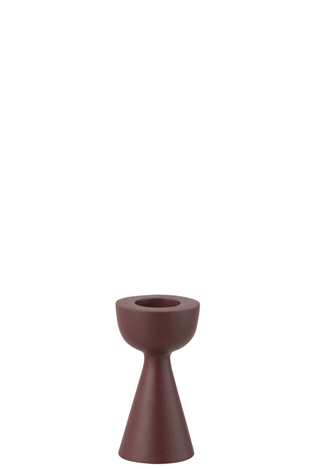 J-Line kaarshouder cone - aluminium - kastanjebruin - small