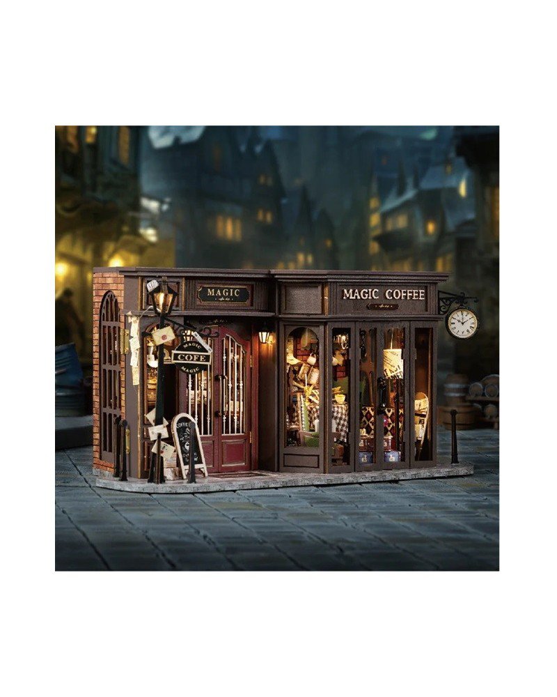 Cutebee, 3D DIY Huisje, Magic Coffee Shop, F041-B, 28,6x13,5x14,5cm