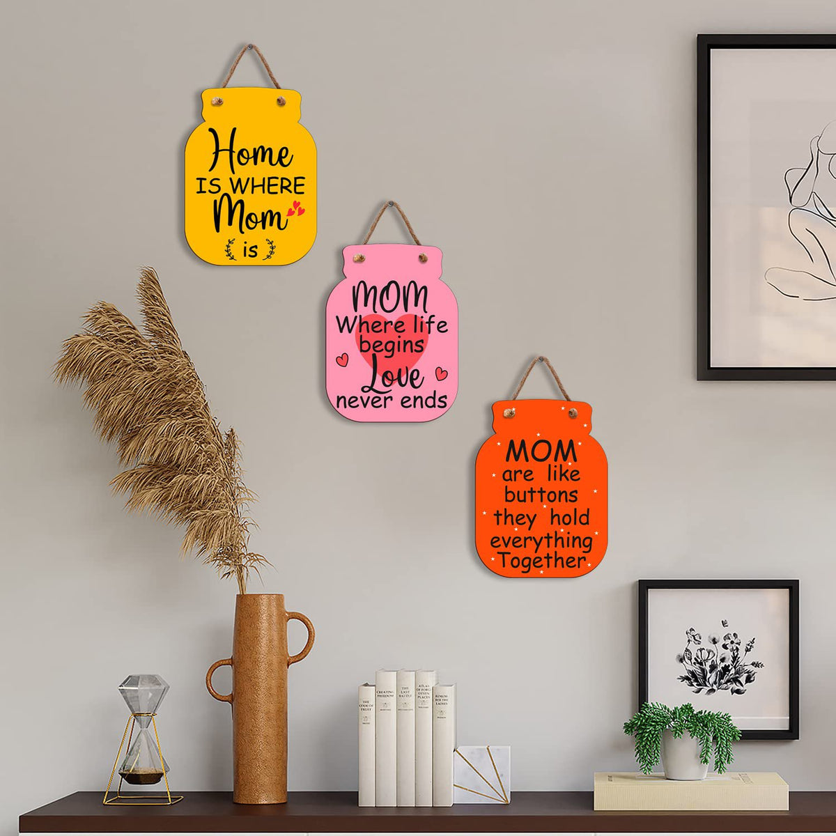 Houten Wandhanger – Decoratief Paneel – 30 Cm