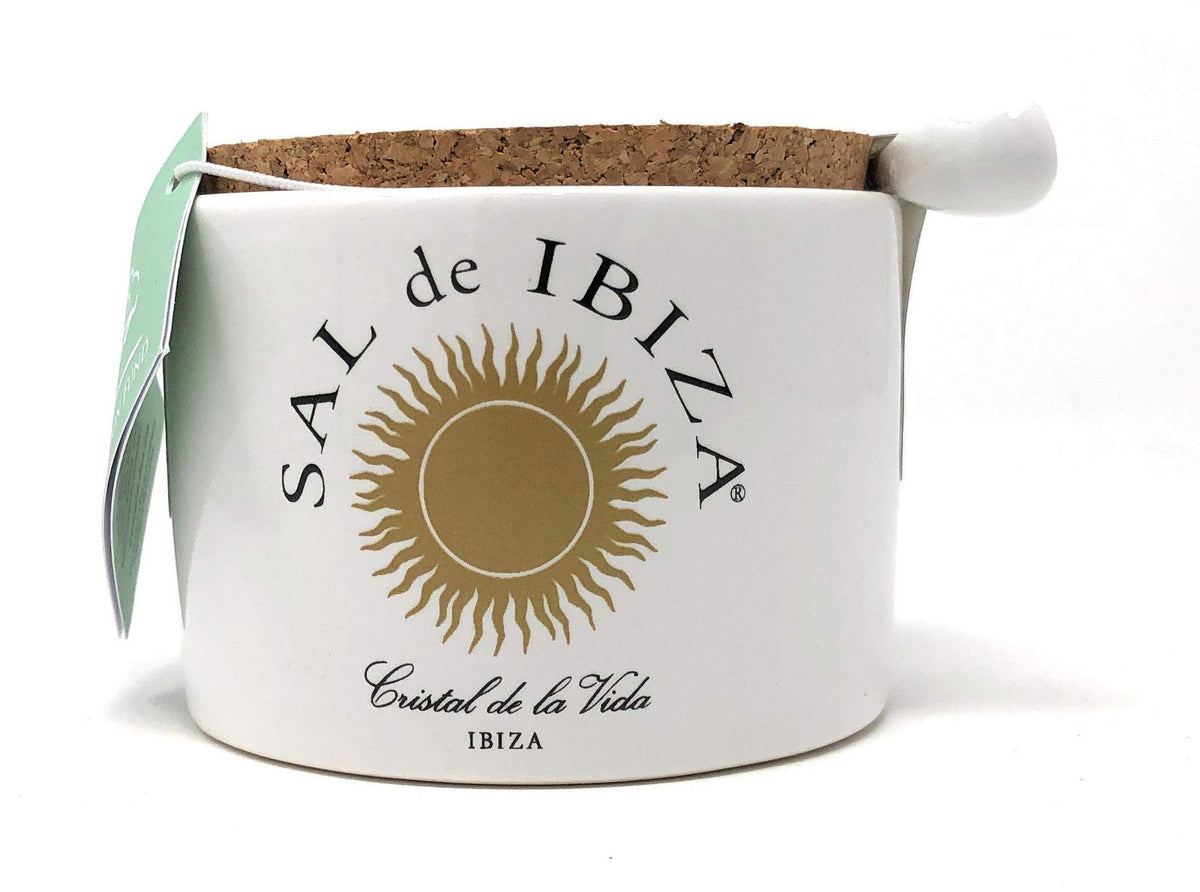 Sal de Ibiza - Witte Keramieke pot Lepel - Limited Ed.