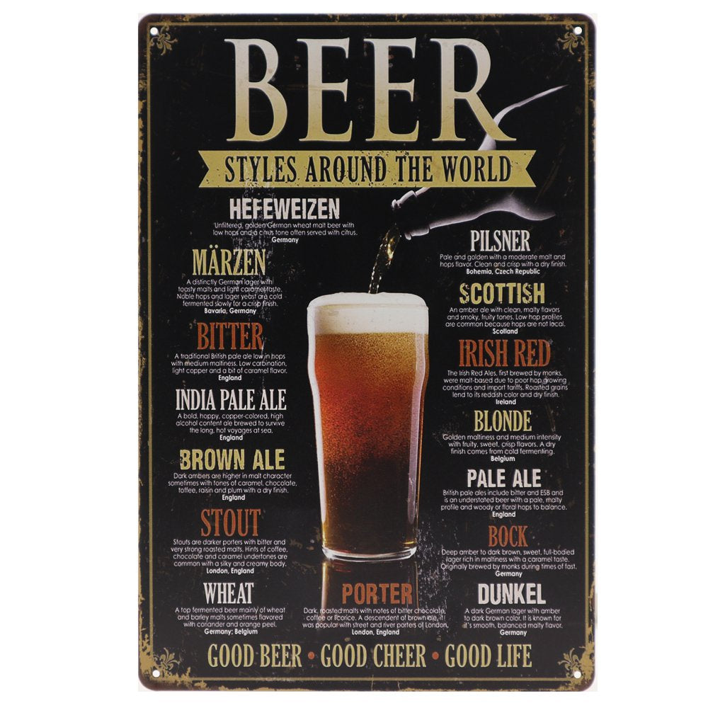 Bier Retro Wandbrod 30x20