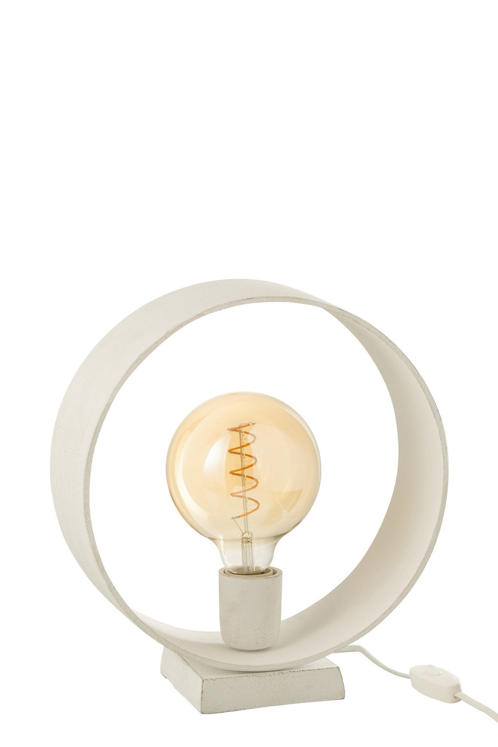 J-Line lamp Cirkel - staal - wit