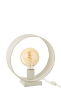 J-Line lamp Cirkel - staal - wit