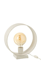 J-Line lamp Cirkel - staal - wit