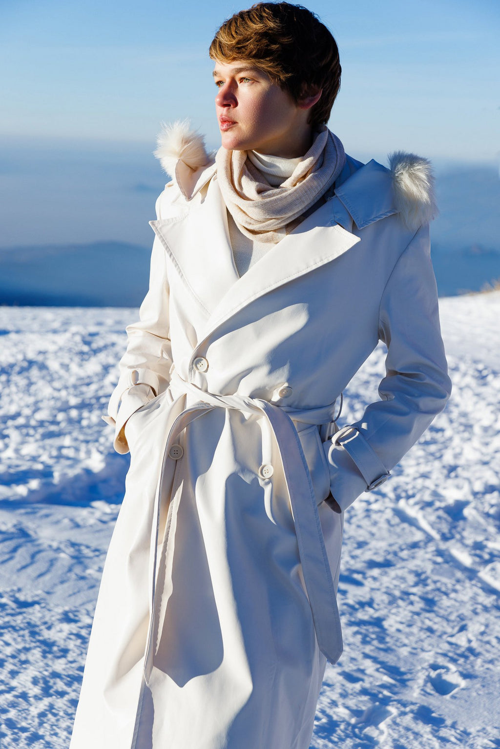 Phrygia sjaal beige