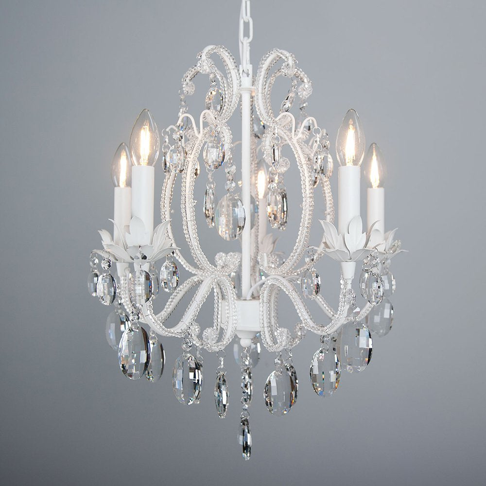 Kroonluchter Ø 50x56 cm Transparant IJzer Hanglamp