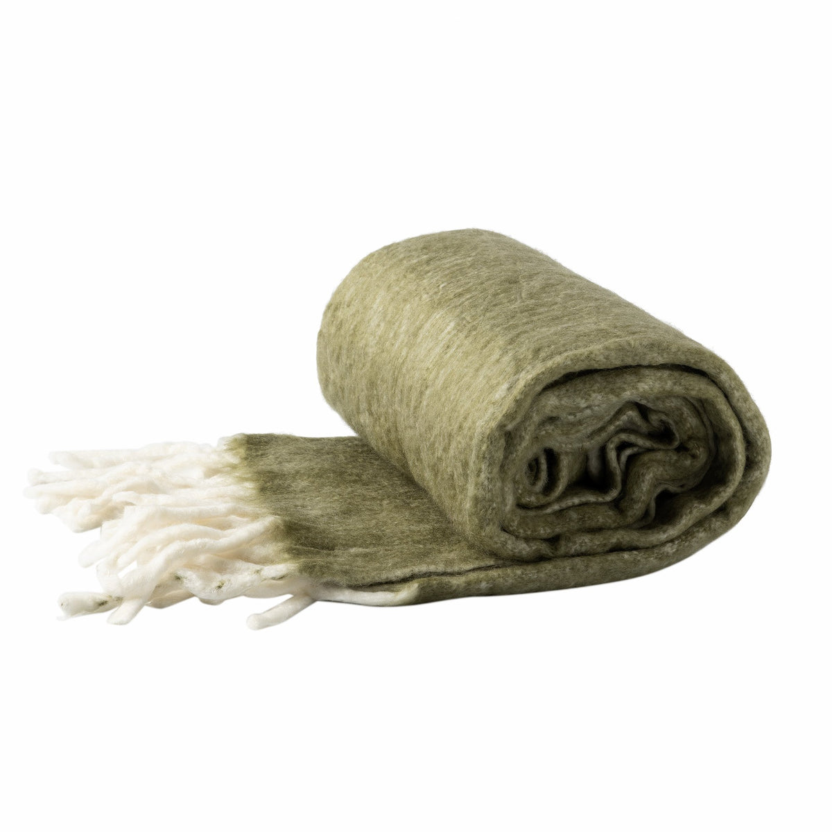 Dutch Decor Libbe - Plaid 130x170 cm - Militaire Olive - Green