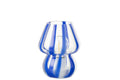 J-Line tafellamp Strepen - glas - transparant/blauw - small