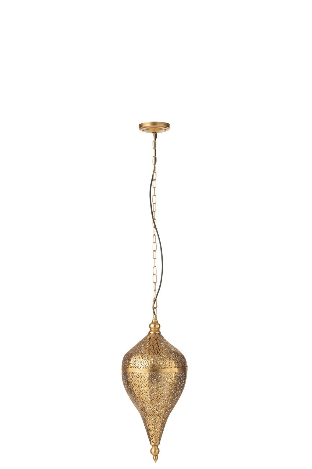 J-Line hanglamp Druppel - metaal - goud - small