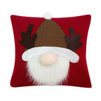 Knitted Santa kussen rood 40x40cm