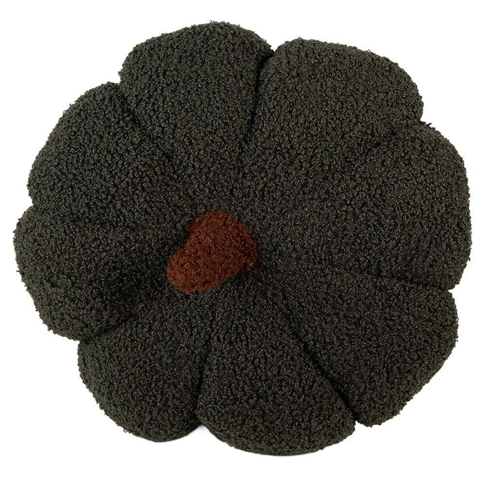 Decoratie Pompoen Ø 35x22 cm Groen Polyester