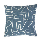 Roy chenille jaquard kussen ijsblauw 45x45cm