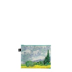 Loqi Zip Pockets - Irises, A Wheatfield With Cypresses, The Starry Night gerecycled