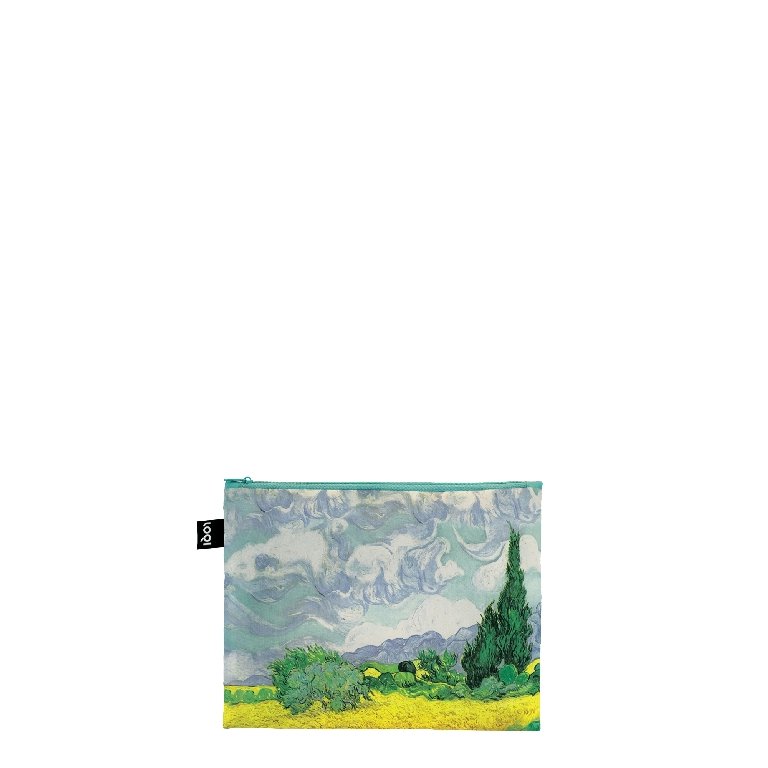 Loqi Zip Pockets - Irises, A Wheatfield With Cypresses, The Starry Night gerecycled