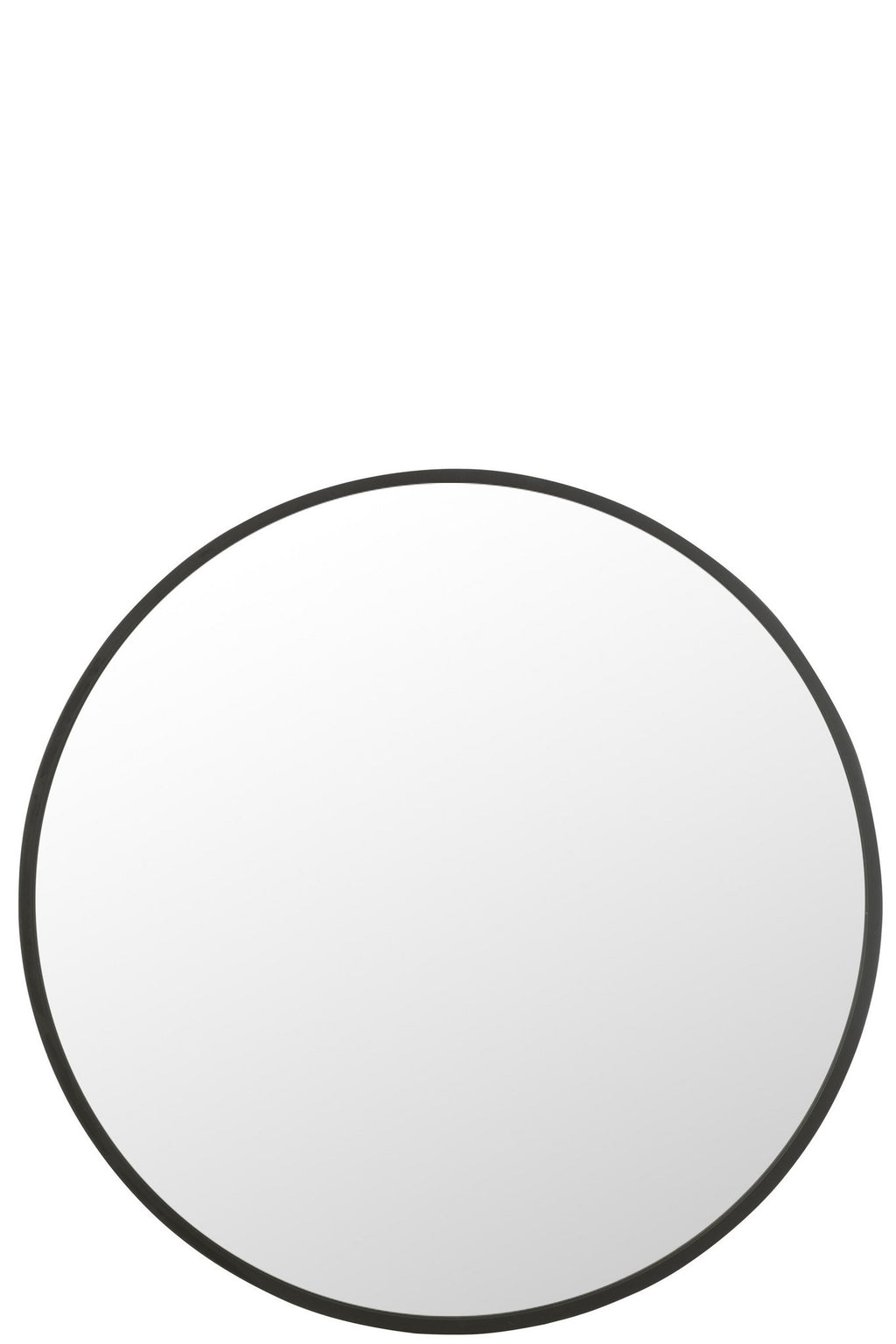 J-Line spiegel Rond - metaal - zwart - extra large - Ø 110 cm