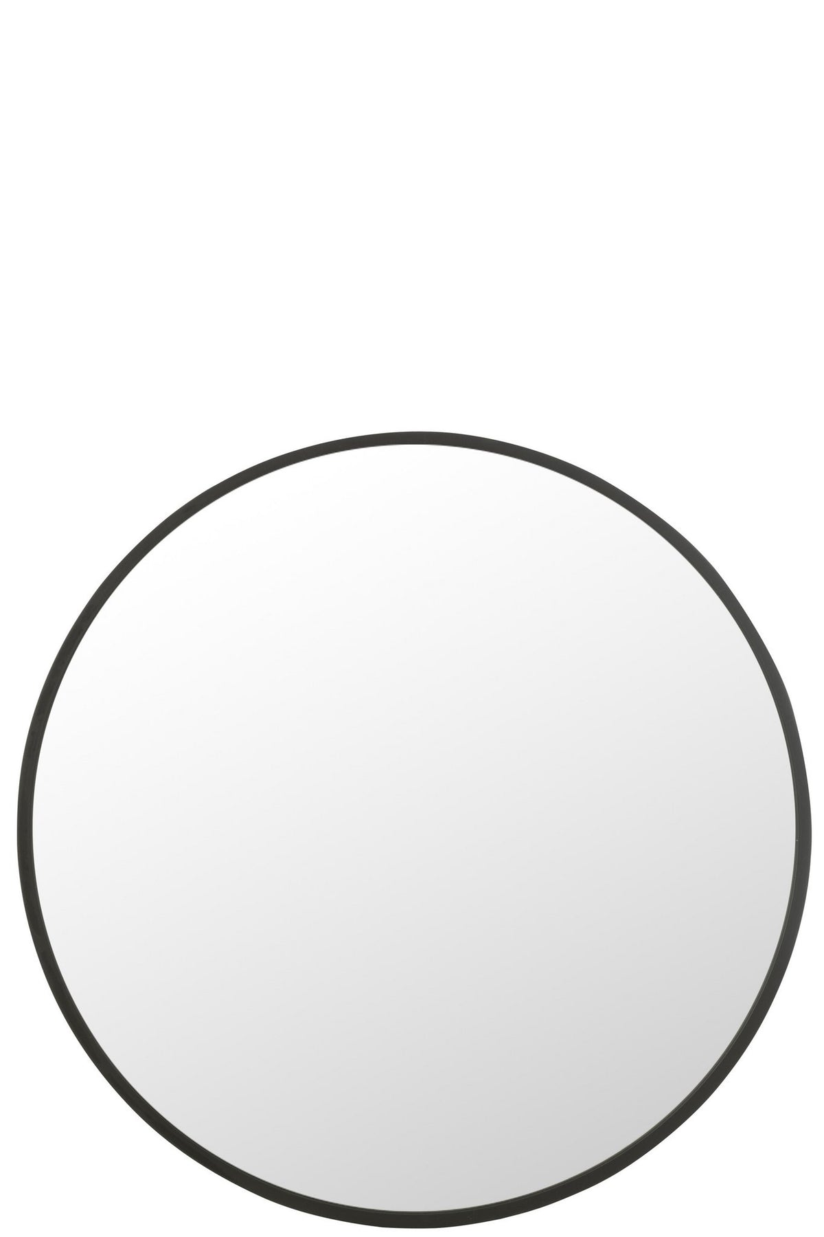J-Line spiegel Rond - metaal - zwart - extra large - Ø 110 cm