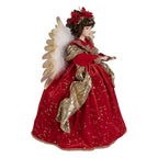 Kerstdecoratie Beld Engel 65 cm Rood Kunststof