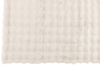 J-Line plaid Wave - polyester - wit - 180 x 130 cm