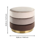 Hocker Mashike Wit 50x42,5 cm