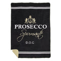 Plaid wijn prosecco zwart 150x200cm