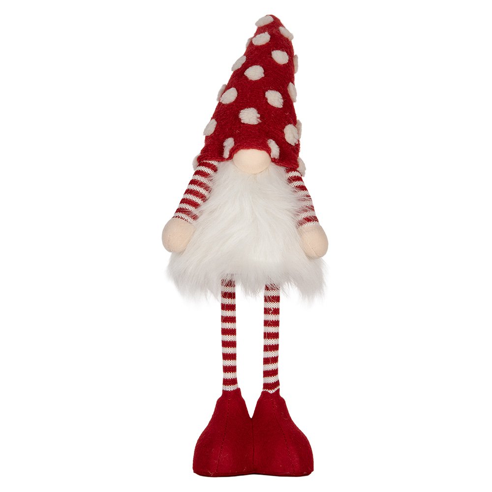 Kerstdecoratie met LED-verlichting Kabouter 8x12x56 cm Rood Synthetisch