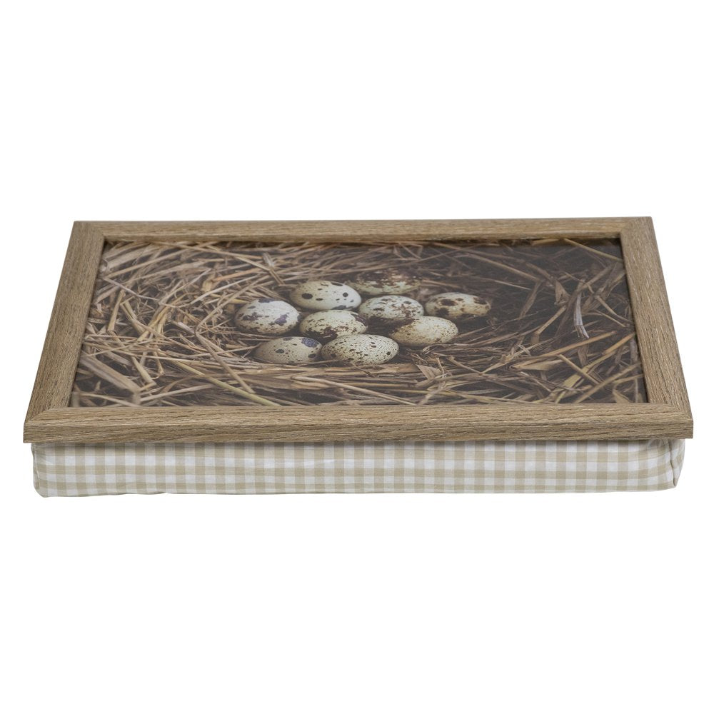 Schootkussen eieren in nest 43cm