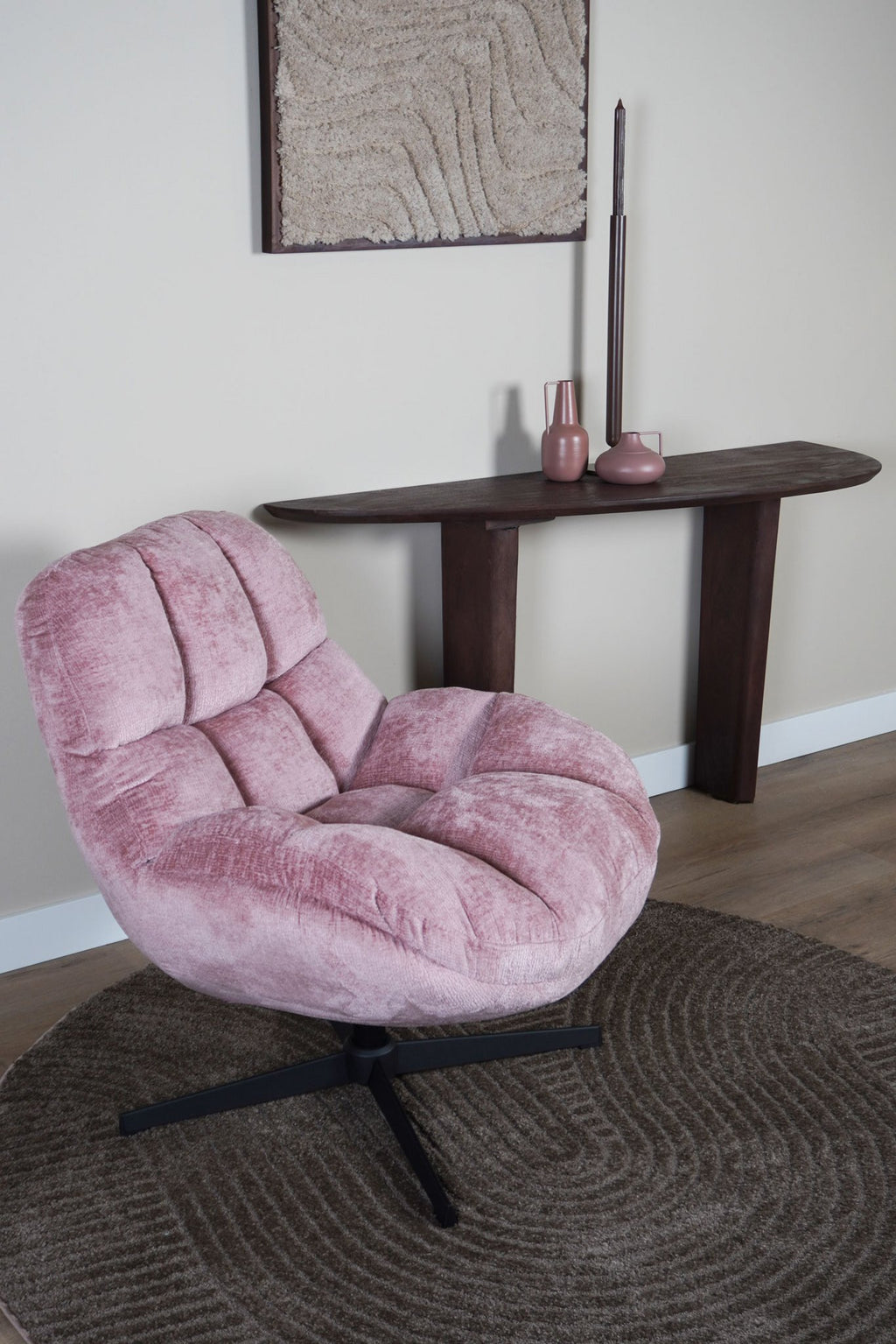 Fauteuil Charlie Pink