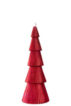 J-Line Dennenboomkaars - paraffine - kerstrood - large