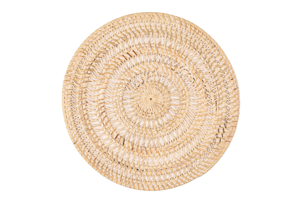 Placemat rattan spiraal - ronde - dia 36 cm