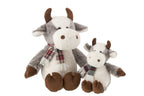 J-Line Koe+Sjaal Pluche Polyester Mix Groot