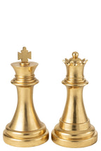 J-Line decoratie Schaakstuk Koningin - polyresin - goud