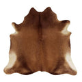 Vloerkleed koe donker bruin effen 250cm