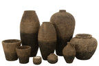 J-Line vaas Pot Antique - cement - bruin/zwart - 100 cm hoog