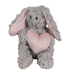 Knuffel Konijn 14x15x20 cm Grijs Pluche