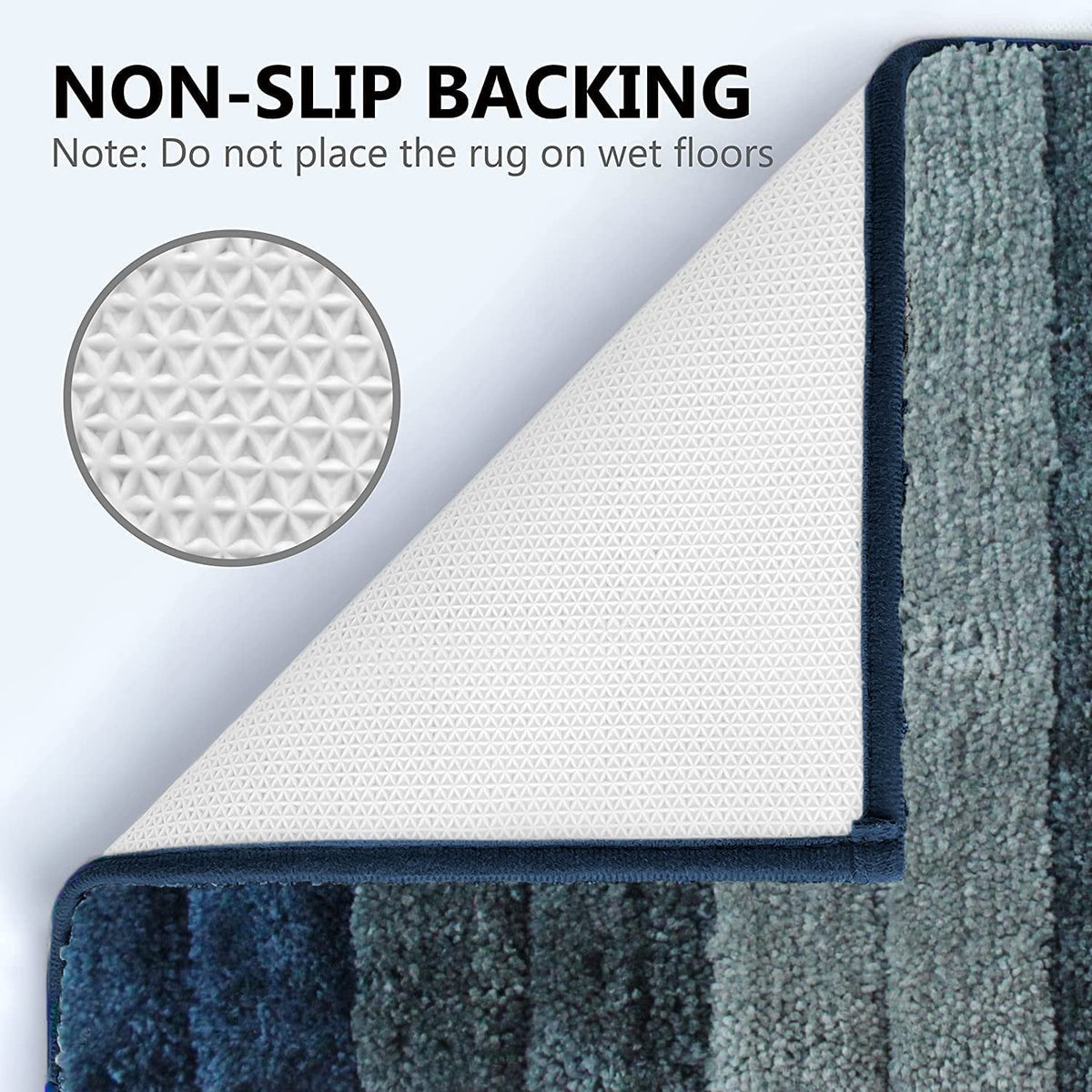 Luxe 2500 GSM microvezel antislipbadmat 40x60cm, verpakking van 1 | Wasbare waterabsorberende badkamer keuken entreemat