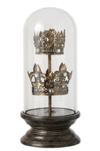 J-Line Decoratieve stolp met kroon - polyresin - brons/zwart