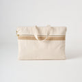 Laptoptas | Katoenen canvas jute-accent