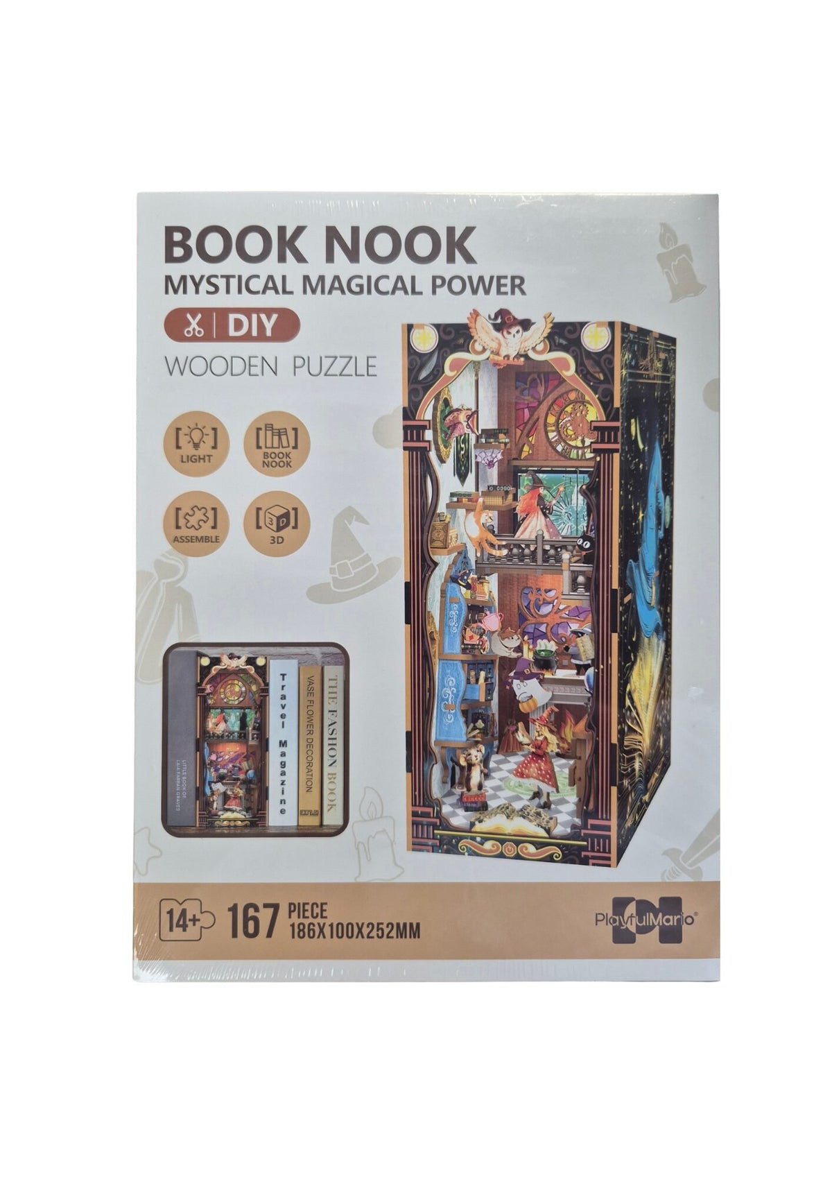 Inspirebox, 3D Booknook, Mystical Magical Power, BE011923, 18,6x10x25,2cm