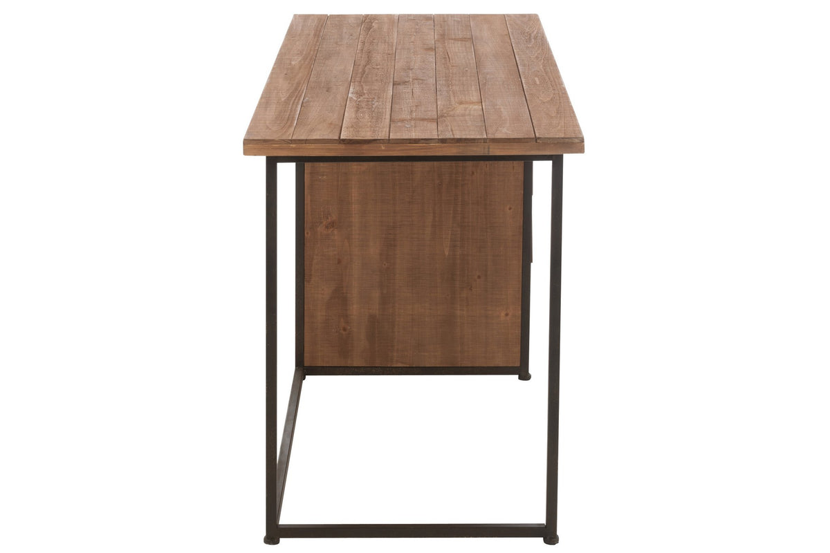 J-Line bureau Moa - hout - naturel