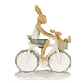 Beeld Konijn 18x7x22 cm Wit Beige Polyresin